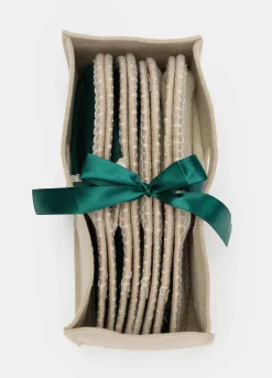 4 pack pantofole per ospiti bicolore