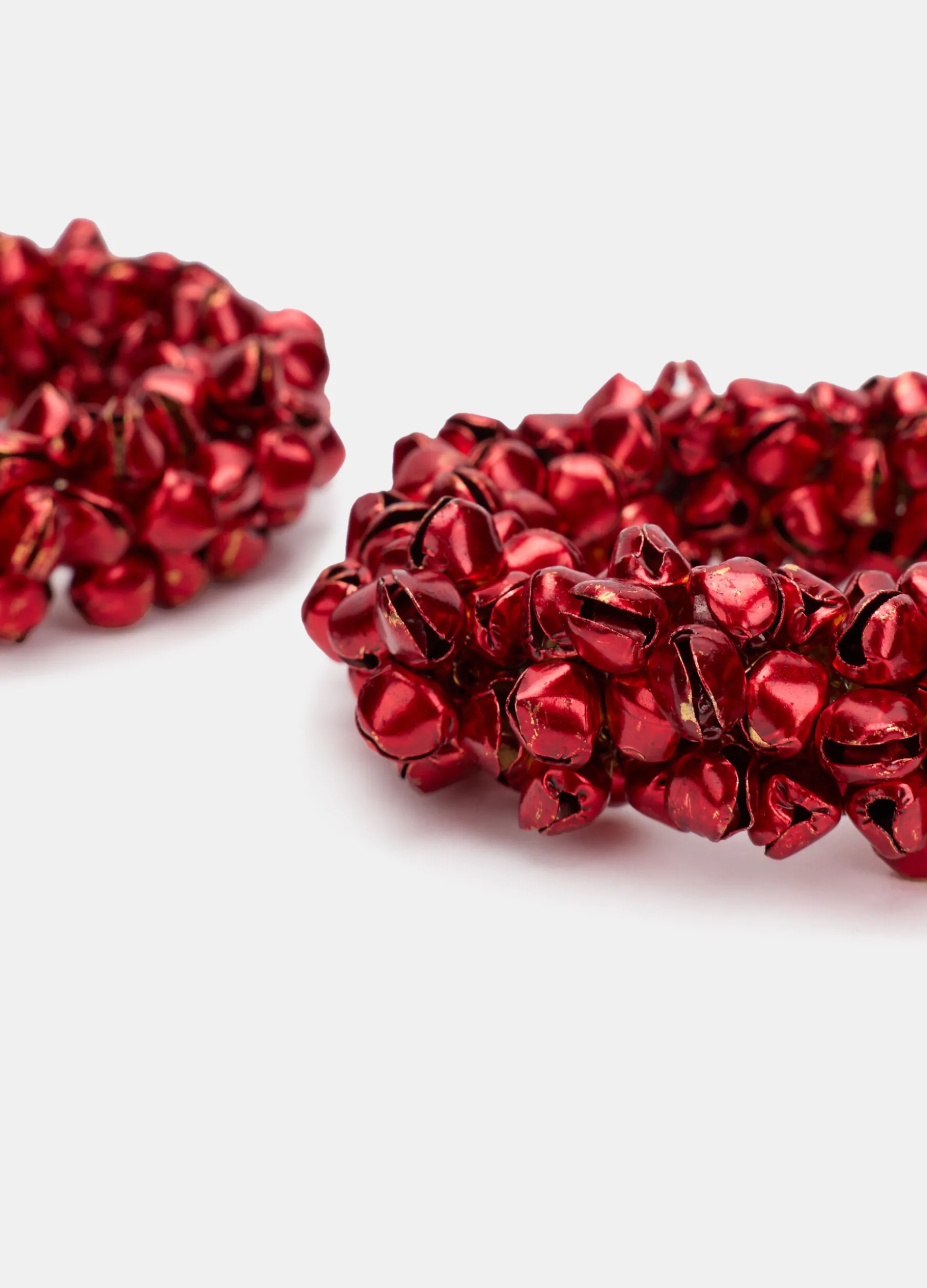 4 pack portatovaglioli con sonagli in metallo