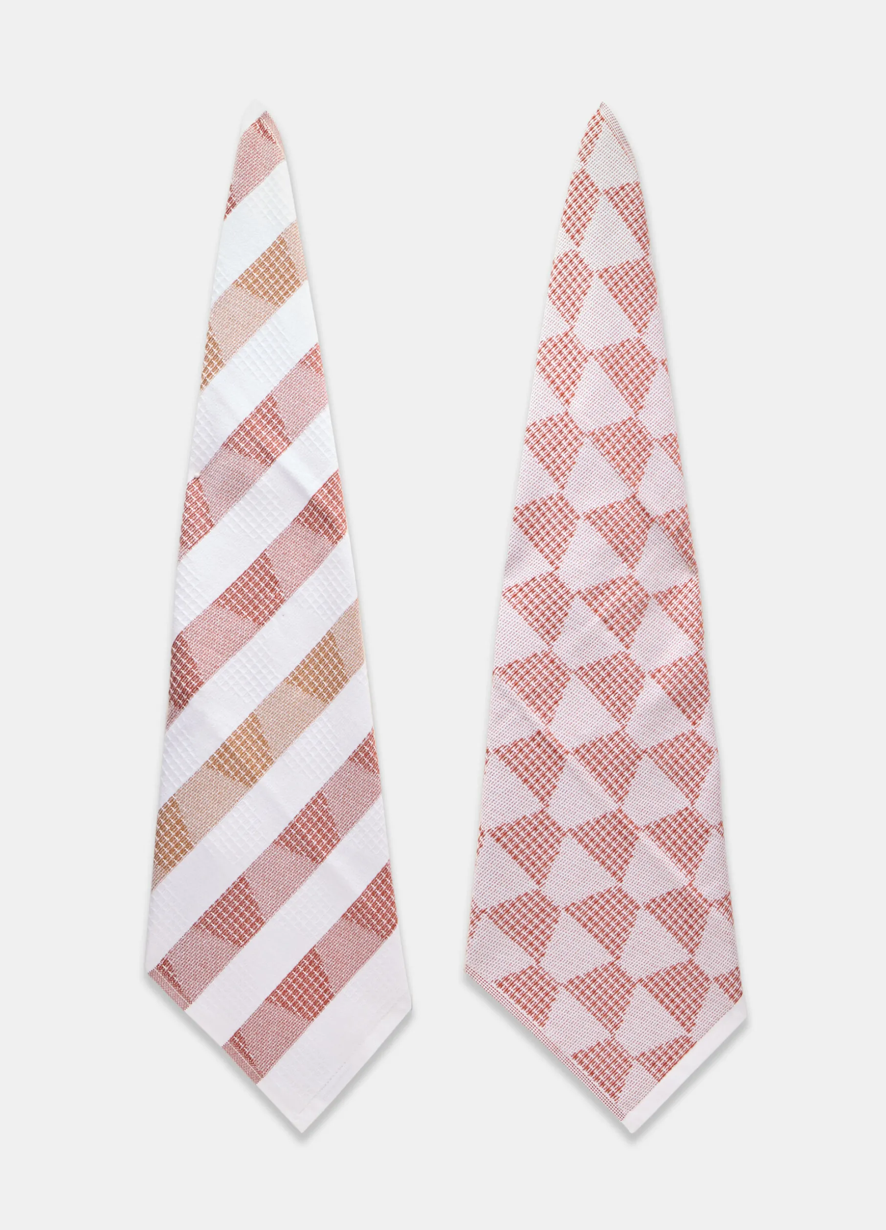 2 pack strofinacci da cucina con motivo geometrico