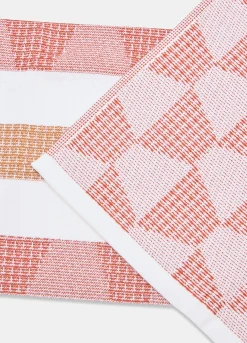 2 pack strofinacci da cucina con motivo geometrico