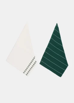 2 pack strofinacci di Natale in puro cotone