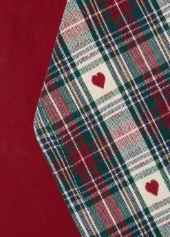 2 pack strofinacci in cotone con motivo cuori