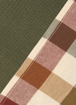 2 pack strofinacci in puro cotone a fantasia