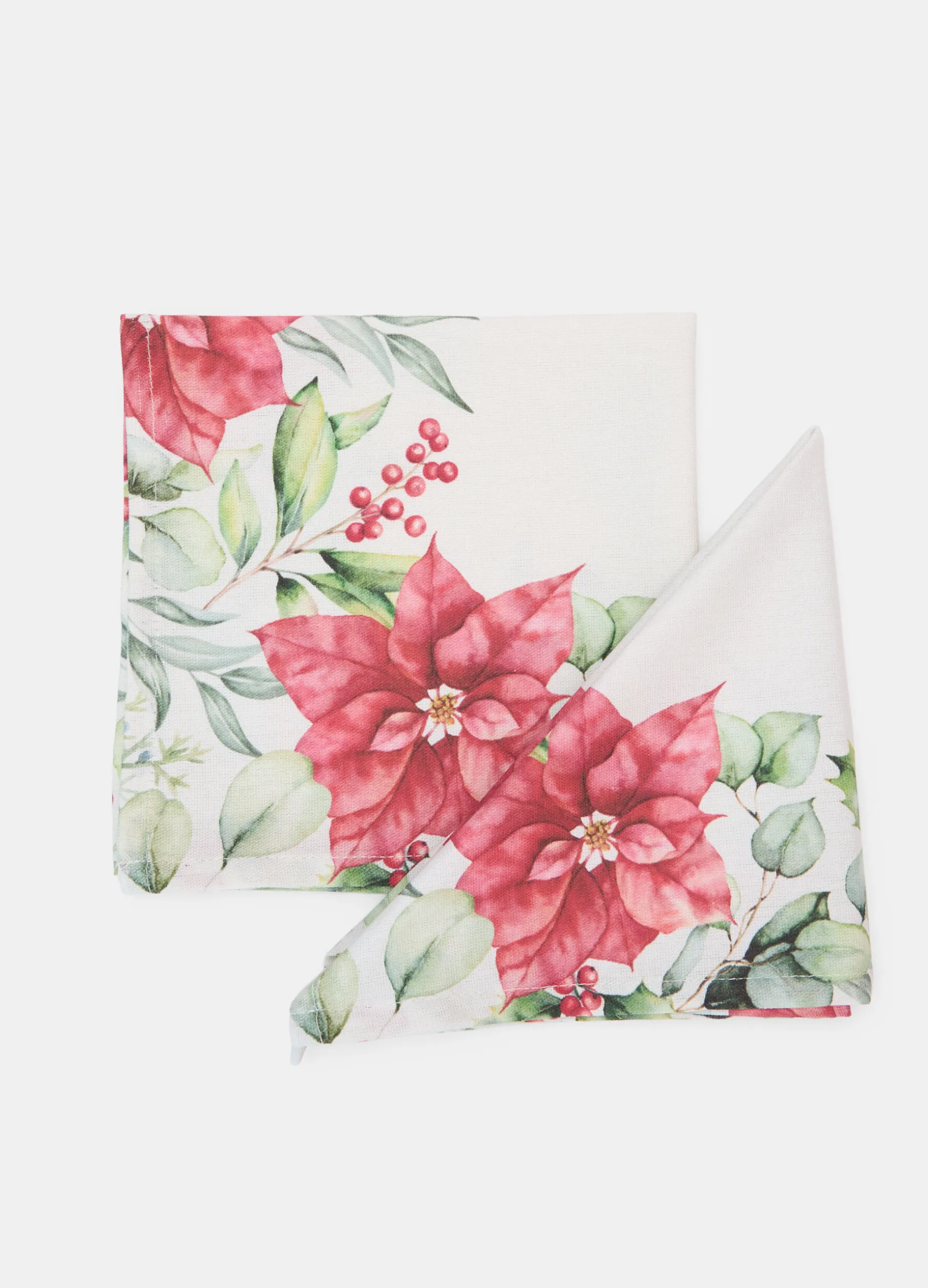 2 pack tovaglioli in cotone con stampa digitale