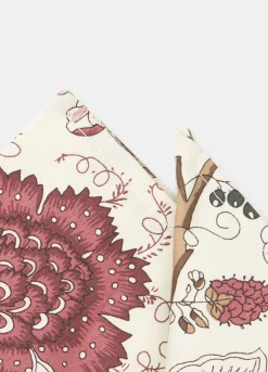 2 pack tovaglioli in cotone a fiori