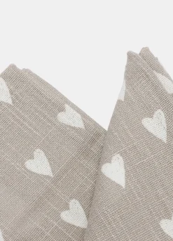 2 pack tovaglioli in cotone a cuori