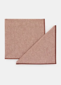 2 pack tovaglioli in cotone fiammato