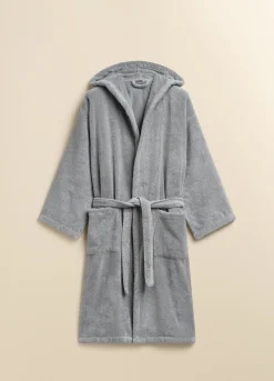 Accappatoio con cappuccio in puro cotone Made in Portogallo