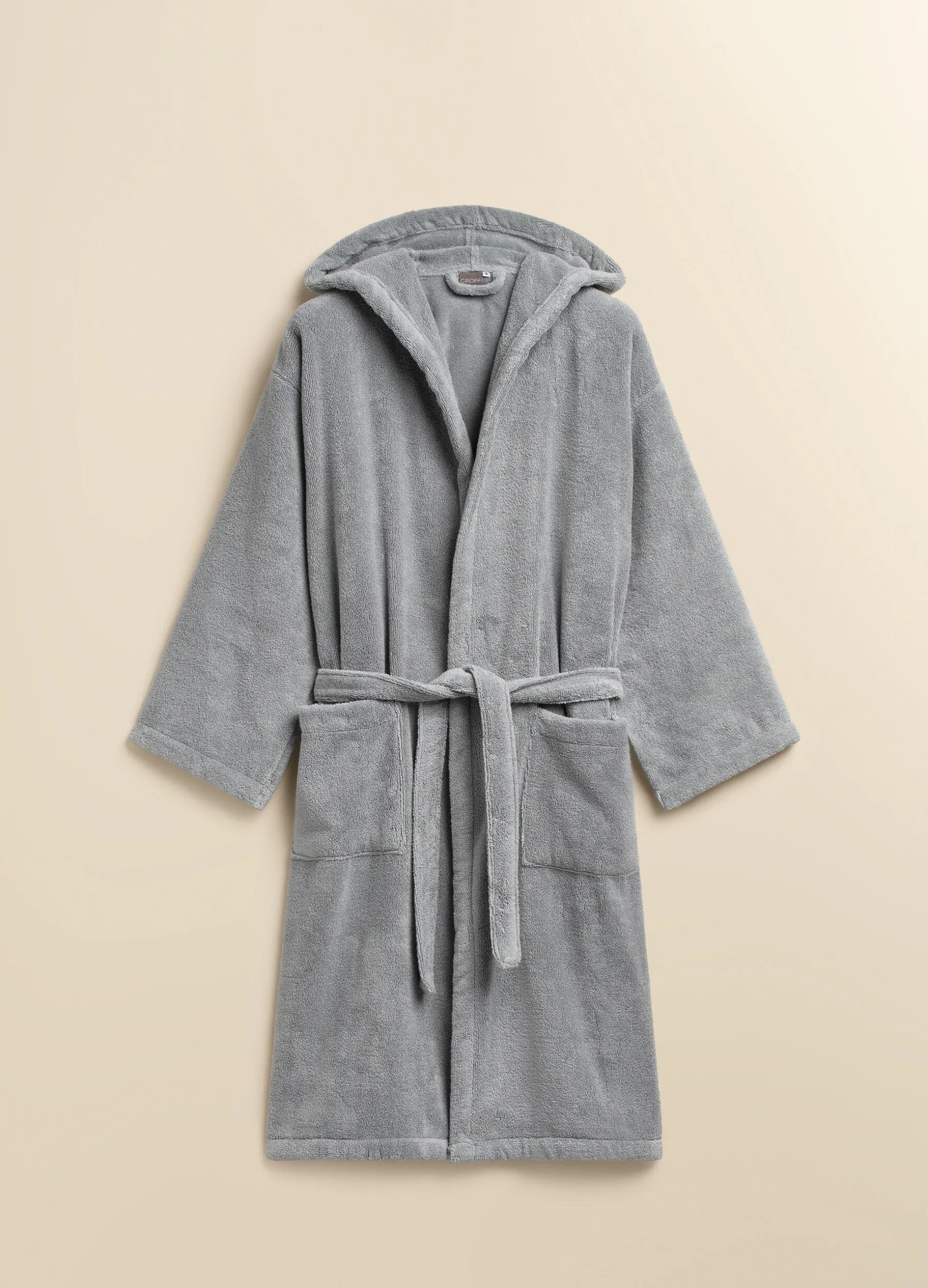 Accappatoio con cappuccio in puro cotone Made in Portogallo