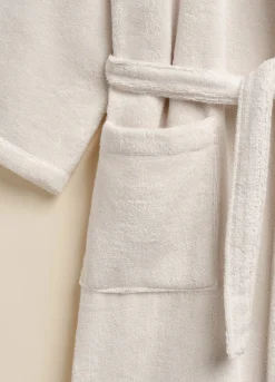 Accappatoio con cappuccio in puro cotone Made in Portogallo