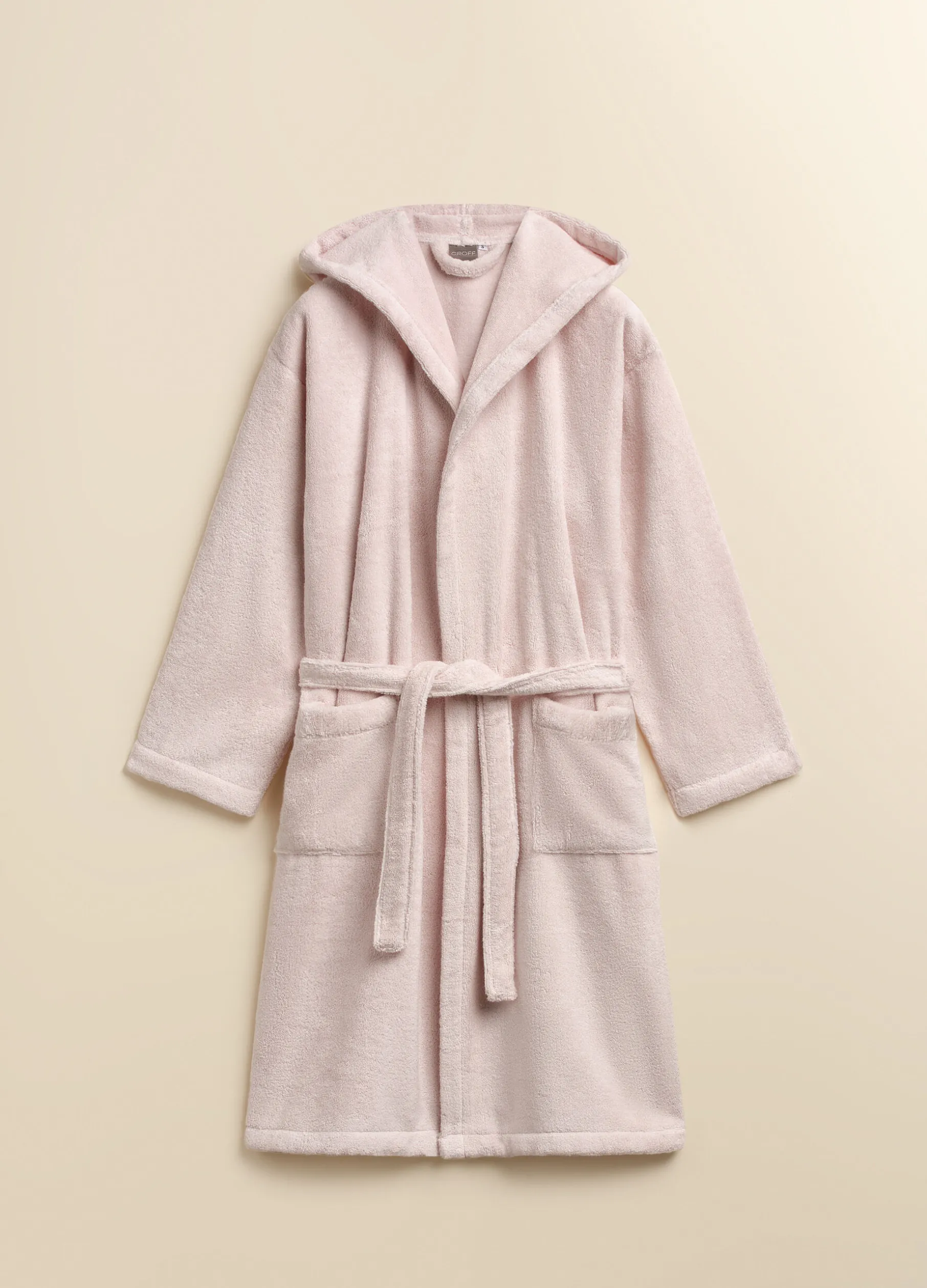 Accappatoio con cappuccio in puro cotone Made in Portogallo