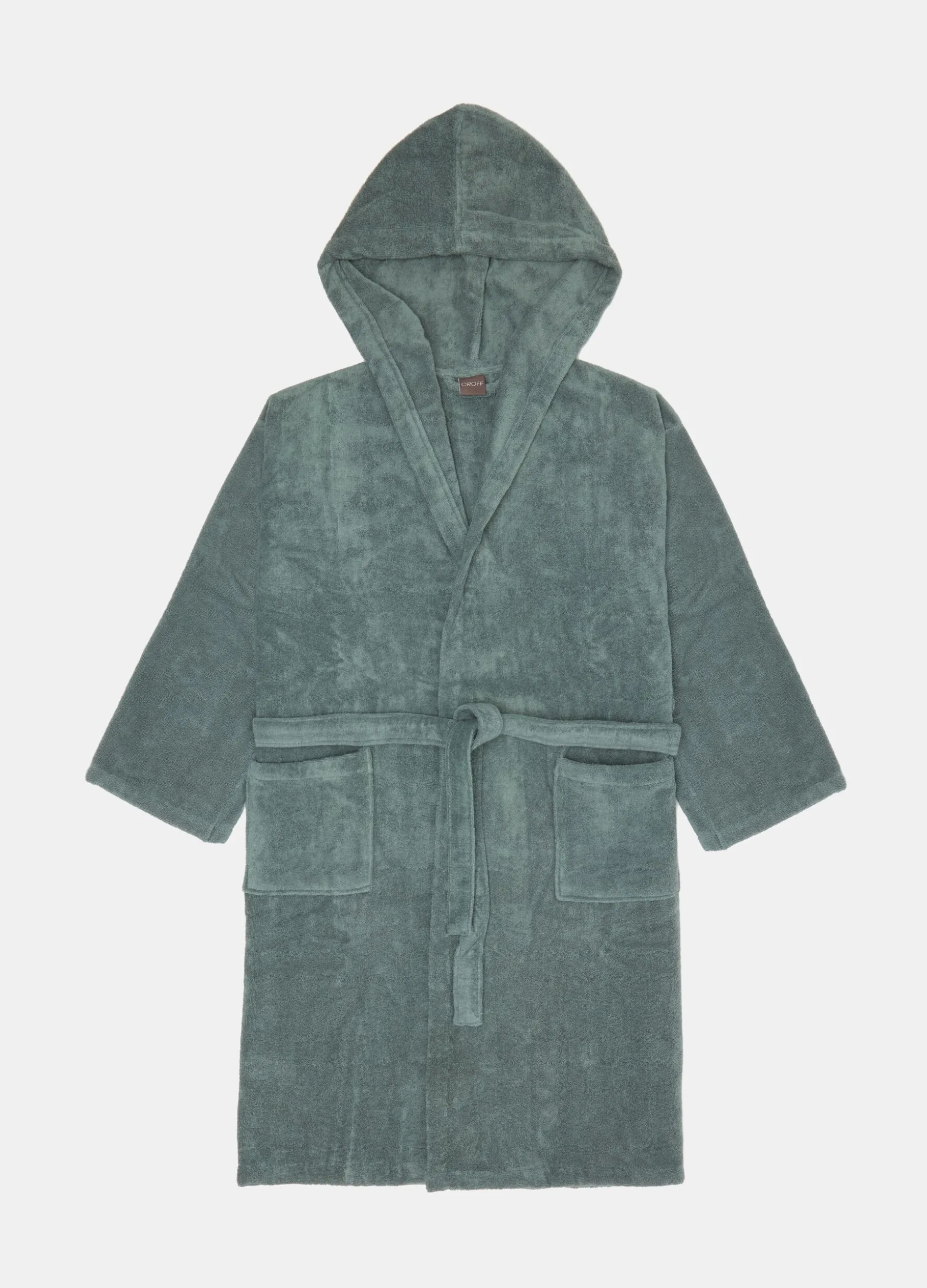 Accappatoio in puro cotone con cappuccio