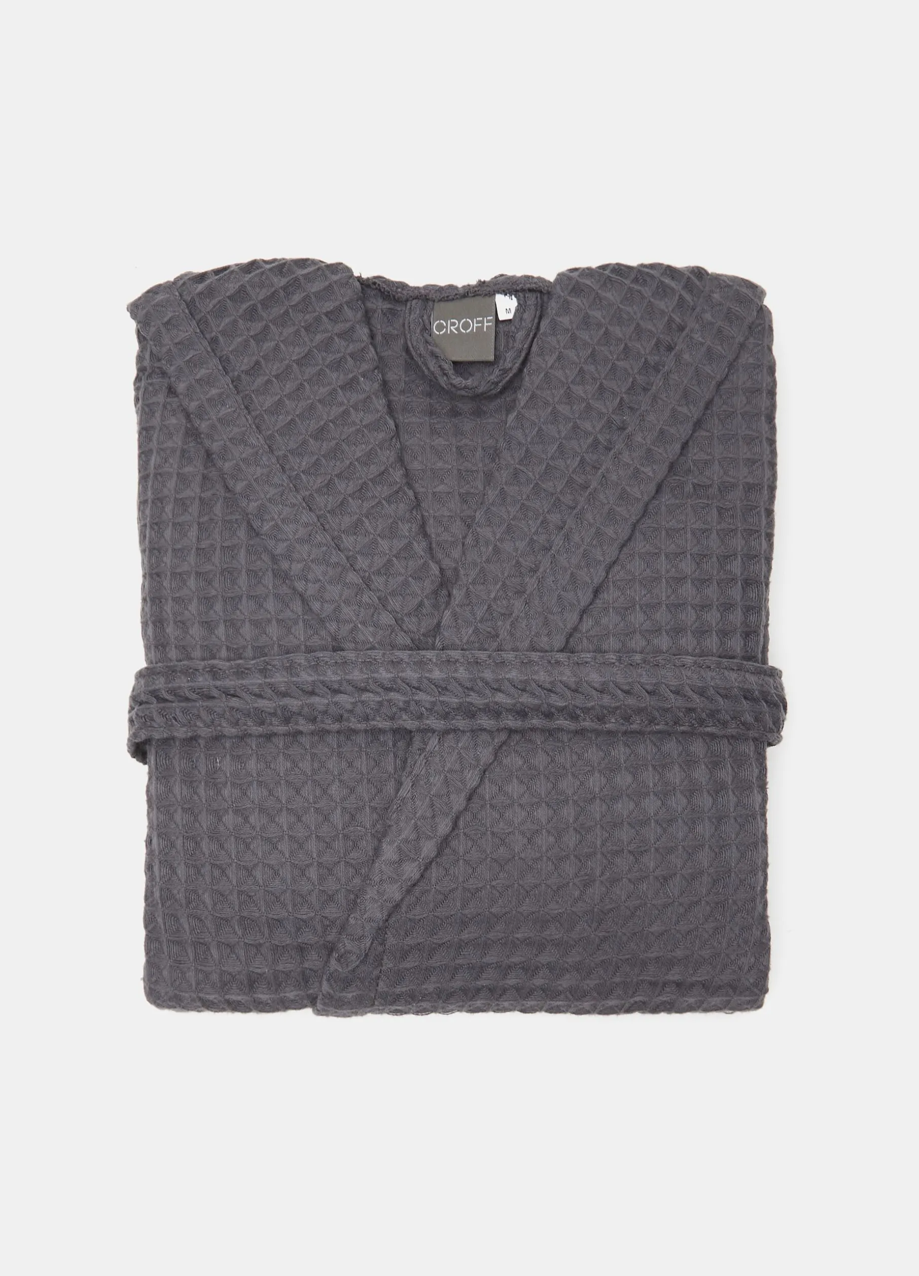 Accappatoio in puro cotone a nido d'ape Made in Portogallo