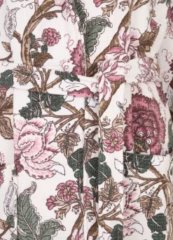 Accappatoio in spugna di cotone a fiori