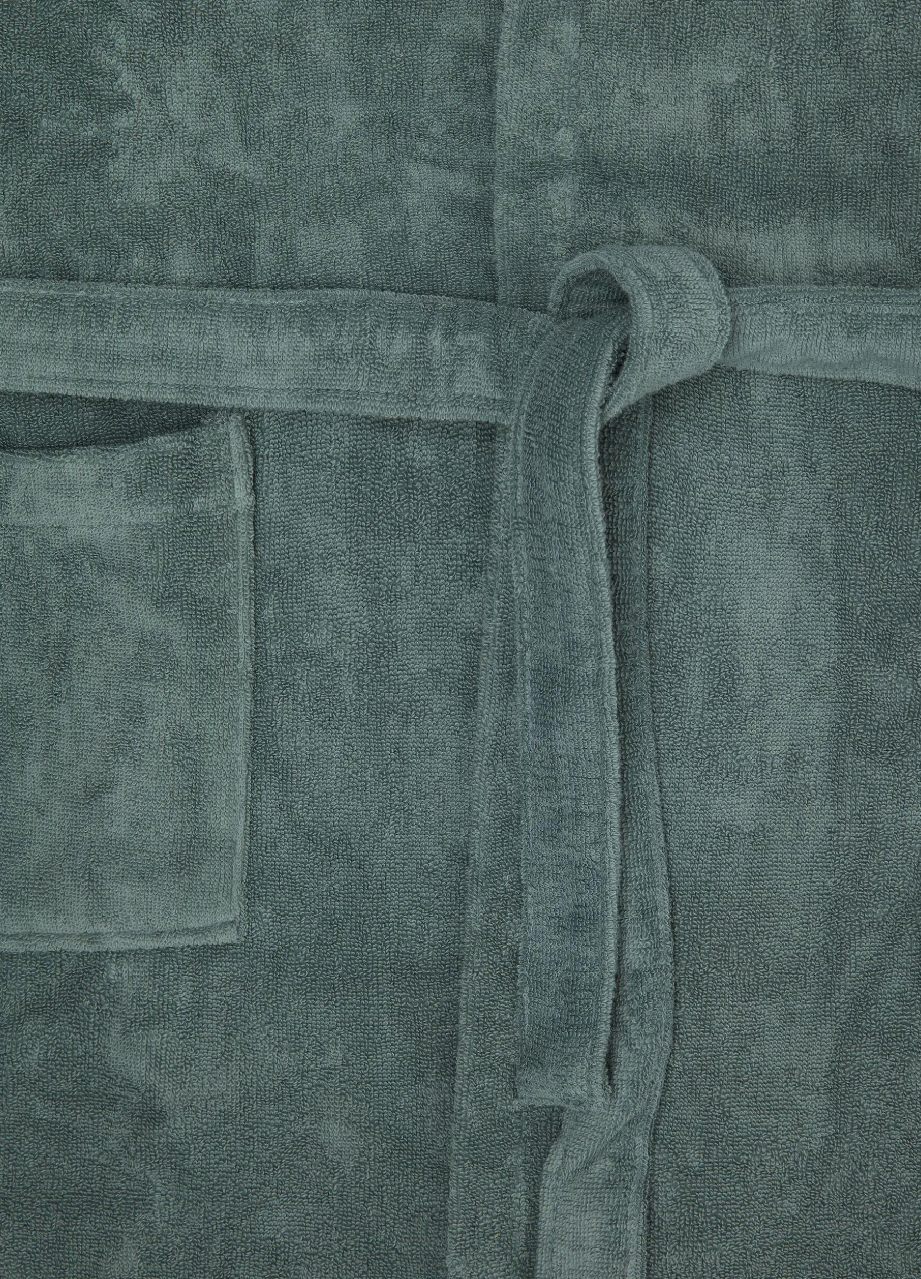 Accappatoio puro cotone in tinta unita