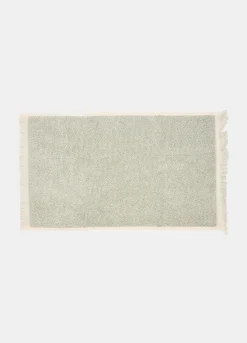 Asciugamano in misto cotone con frange