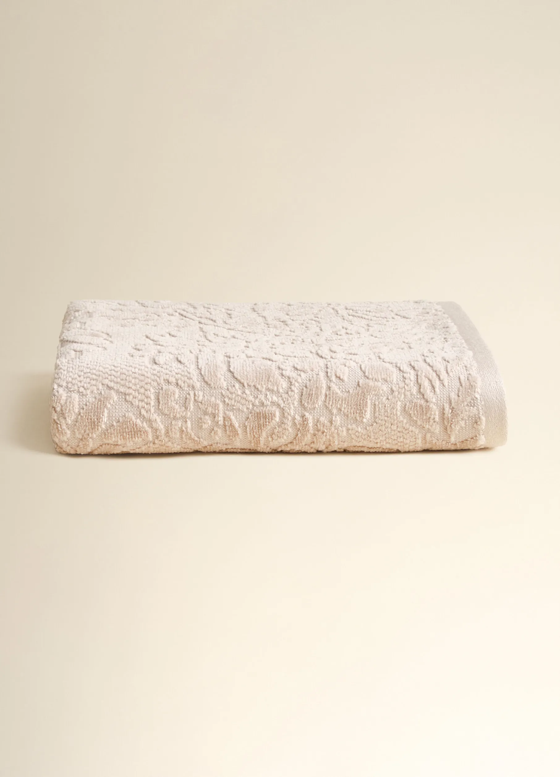 Asciugamano in puro cotone jacquard Made in Portugal