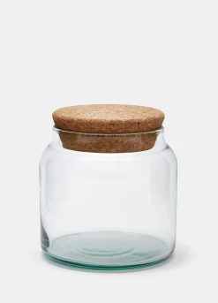 Barattolo contenitore per biscotti in vetro