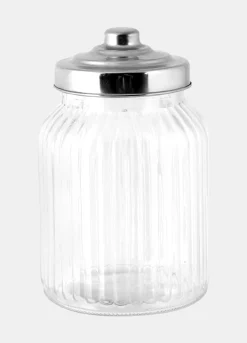 Barattolo in vetro con tappo in acciaio