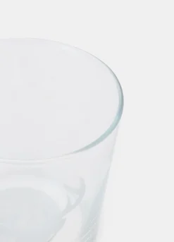 Bicchiere con renna satinata