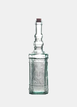 Bottiglia in vetro lavorato