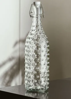 Bottiglia in vetro motivo 3D