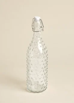 Bottiglia in vetro motivo 3D