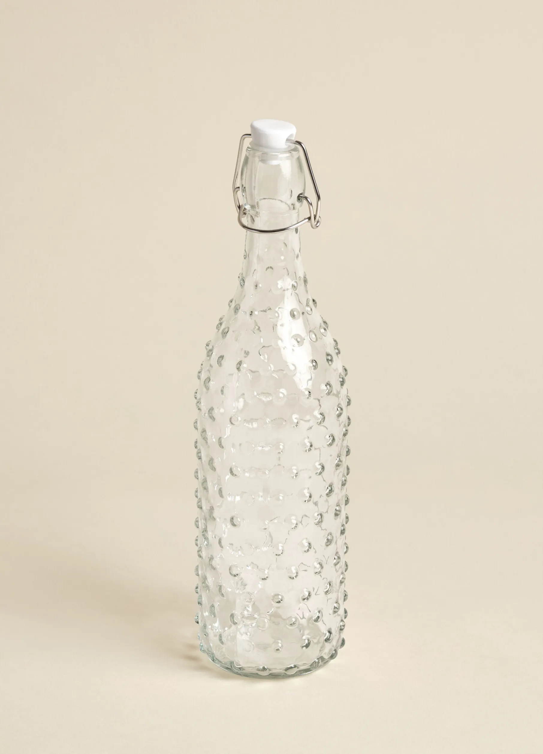 Bottiglia in vetro motivo 3D