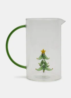 Brocca con manico e albero di Natale