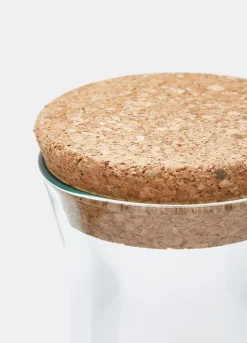 Brocca in vetro con tappo in sughero