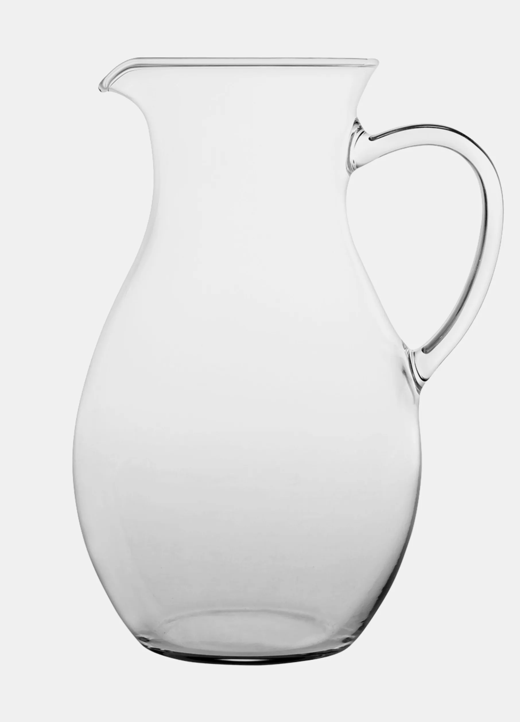 Brocca panciuta in vetro