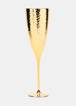 Calice flûte in vetro dorato