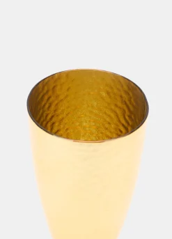 Calice flûte in vetro dorato