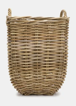 Cesta piccola in vimini con manici