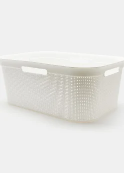 Cesta portabiancheria da 40 litri tinta unita