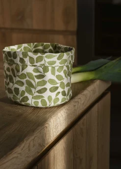 Cestino in cotone biologico con stampa