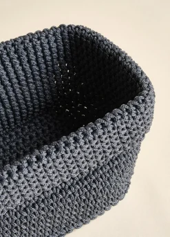 Cestino rettangolare intrecciato