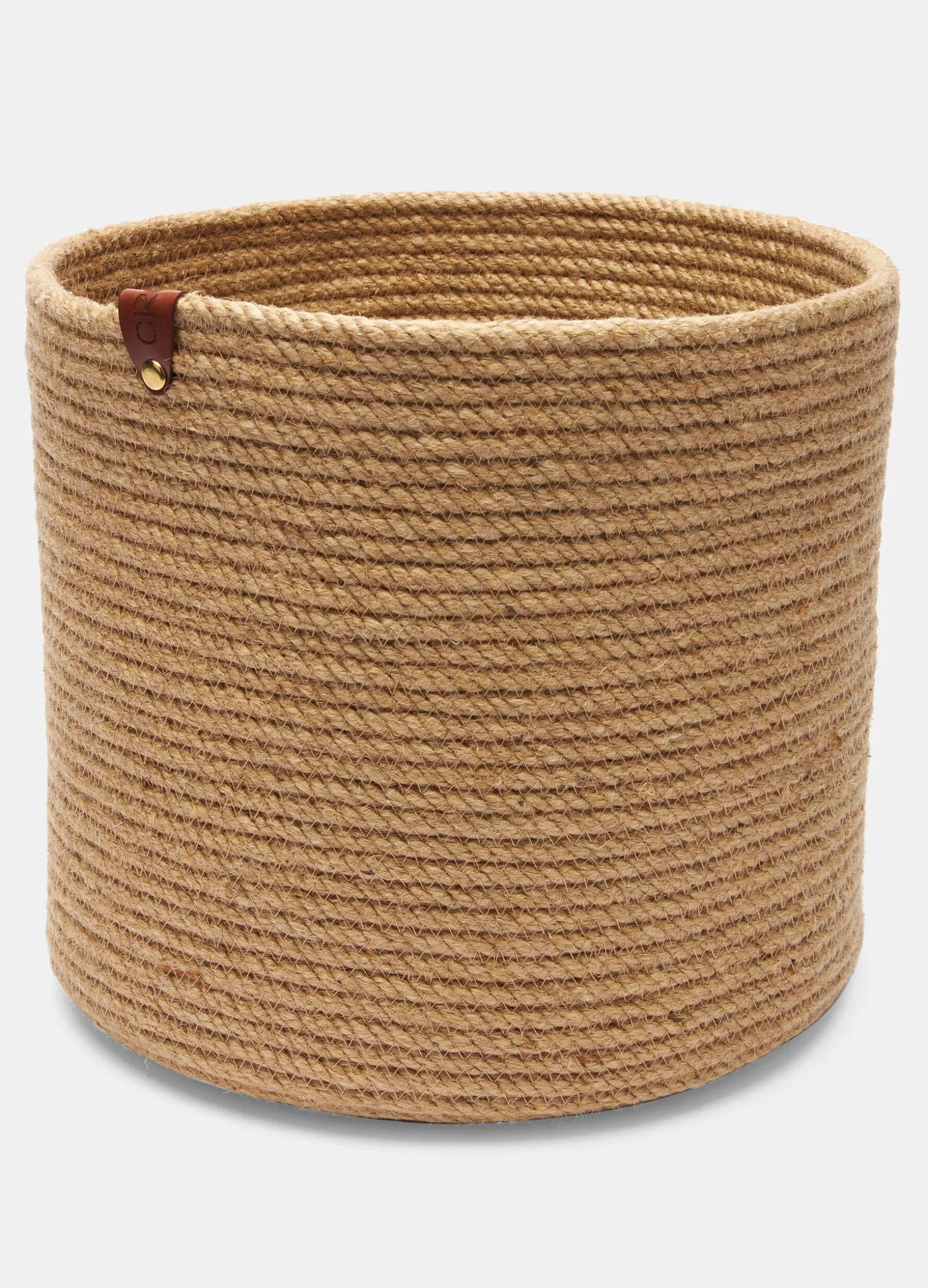 Cesto lavorato in pura canapa