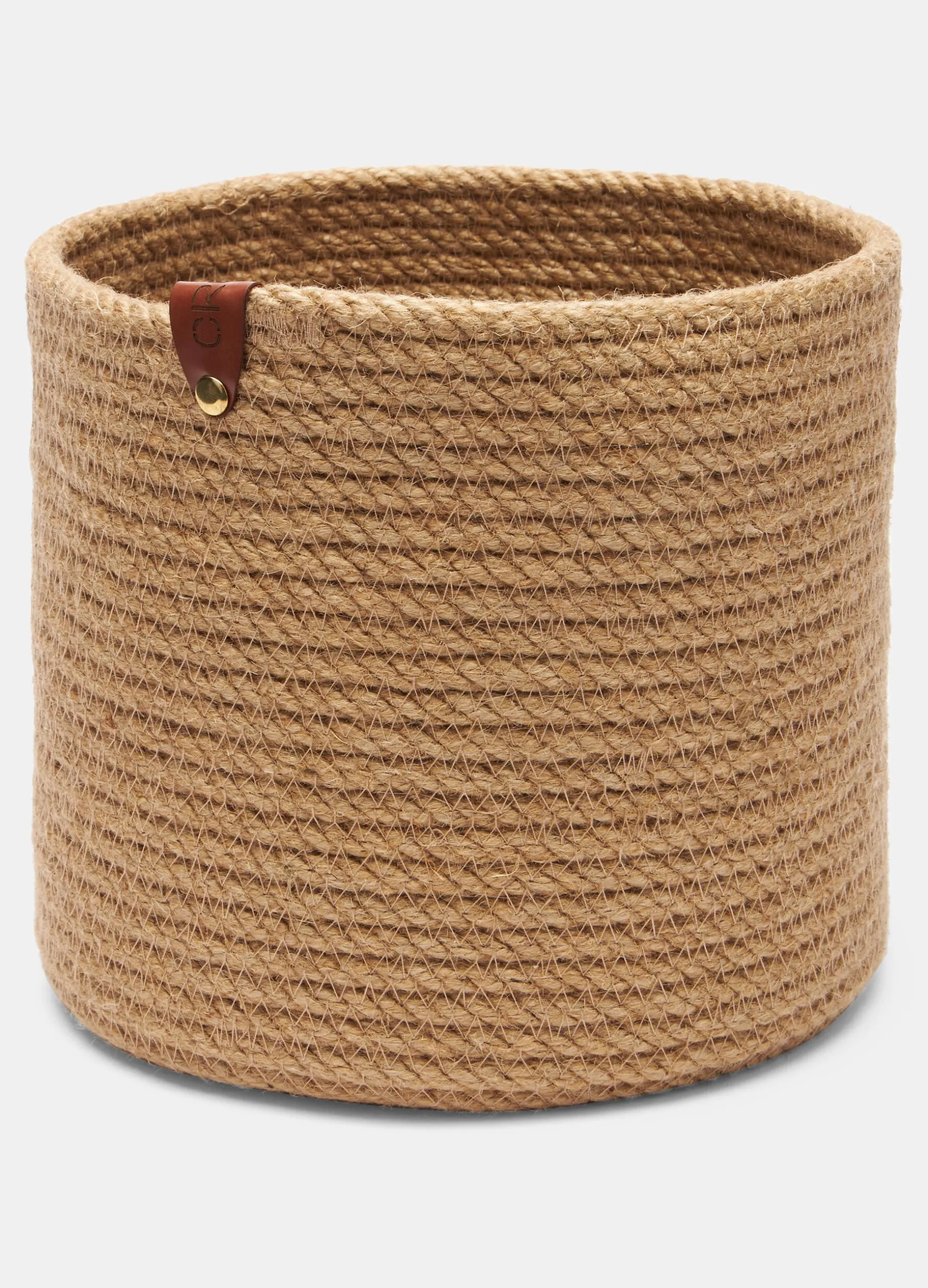 Cesto lavorato in pura canapa