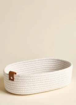 Cesto ovale grande intrecciato