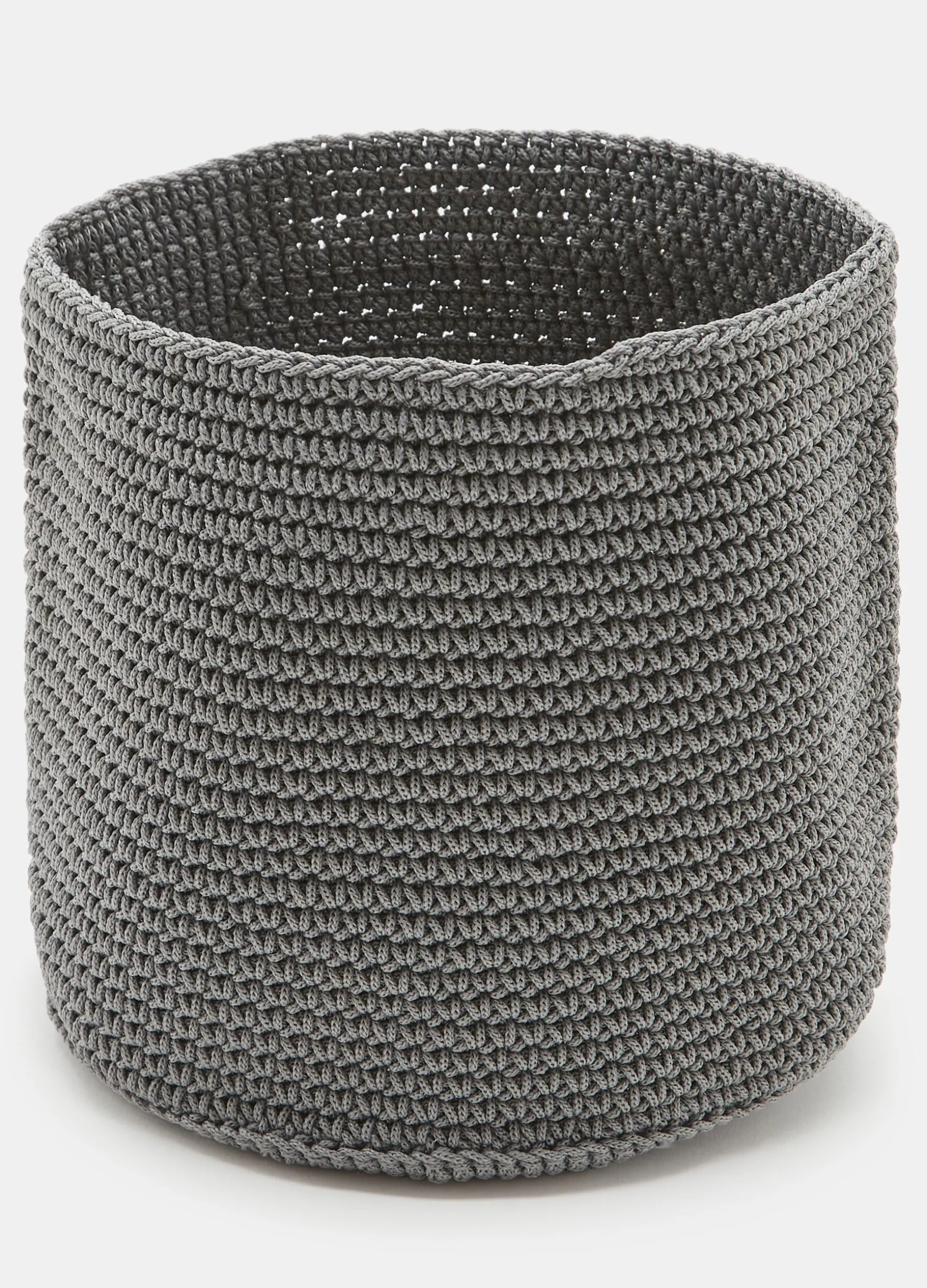 Cesto portaoggetti in tessuto intrecciato