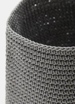 Cesto portaoggetti in tessuto intrecciato