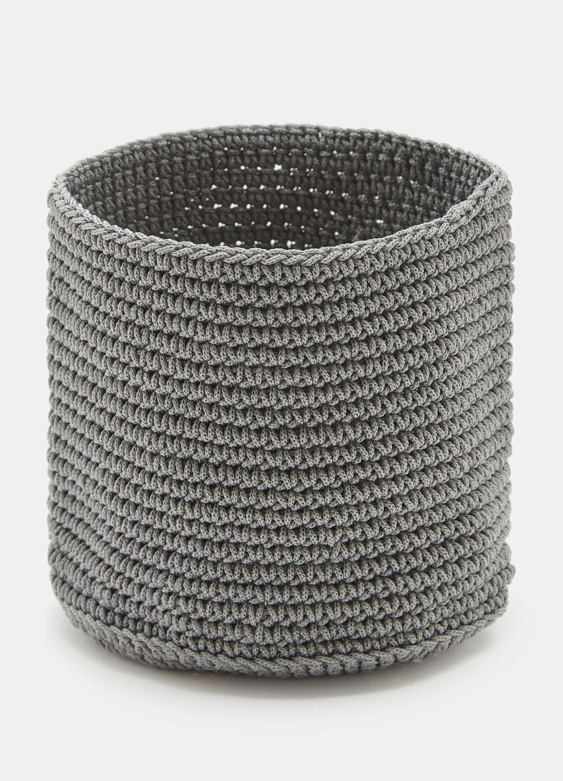 Cesto portaoggetti in tessuto intrecciato