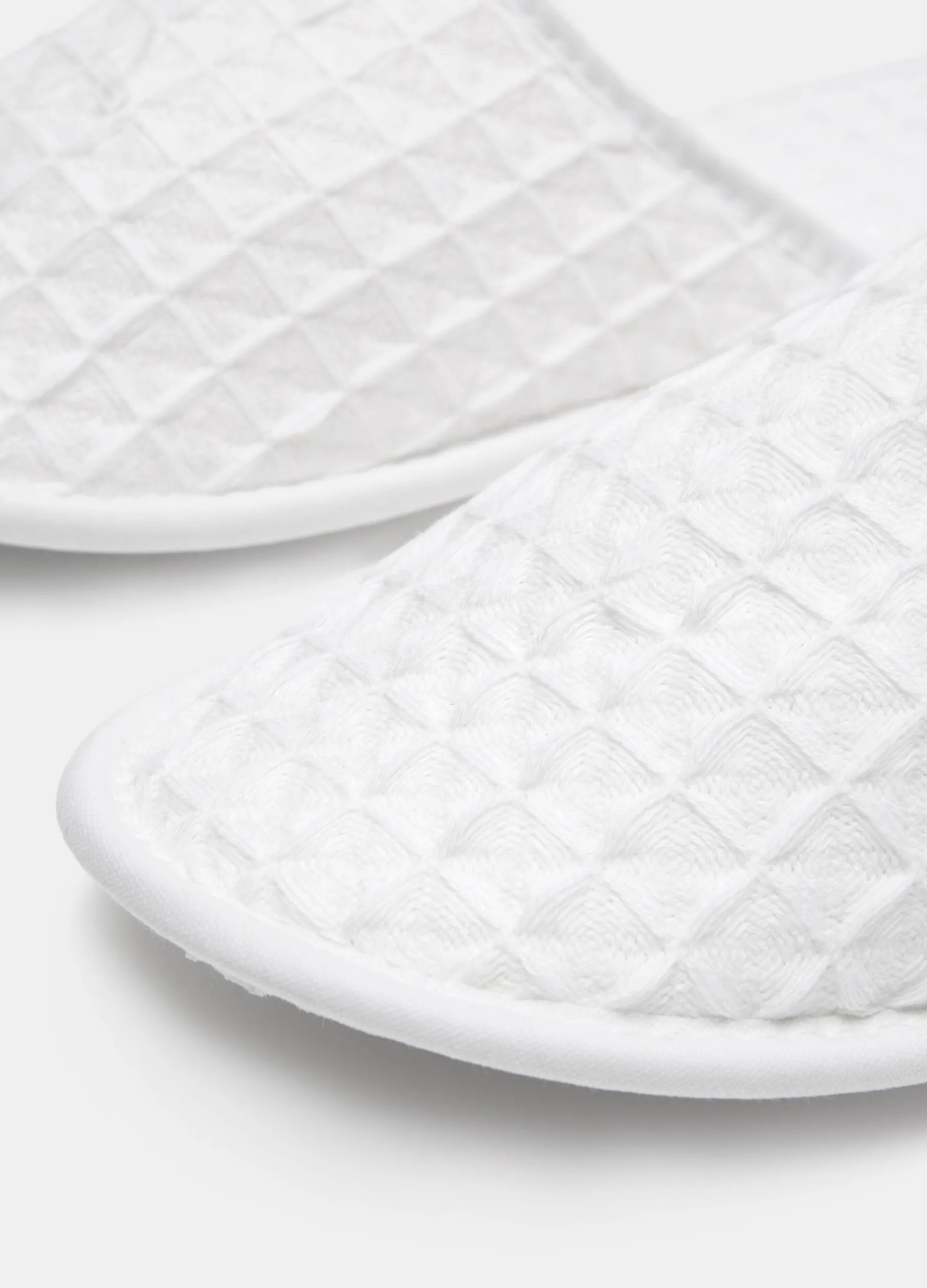 Ciabatte nido d'ape di puro cotone