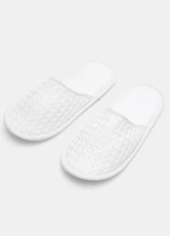 Ciabatte nido d'ape in puro cotone