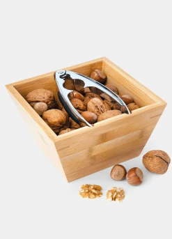 Ciotola in legno con schiaccianoci