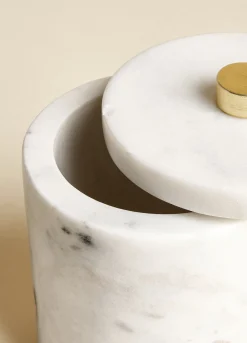 Contenitore cilindrico in marmo