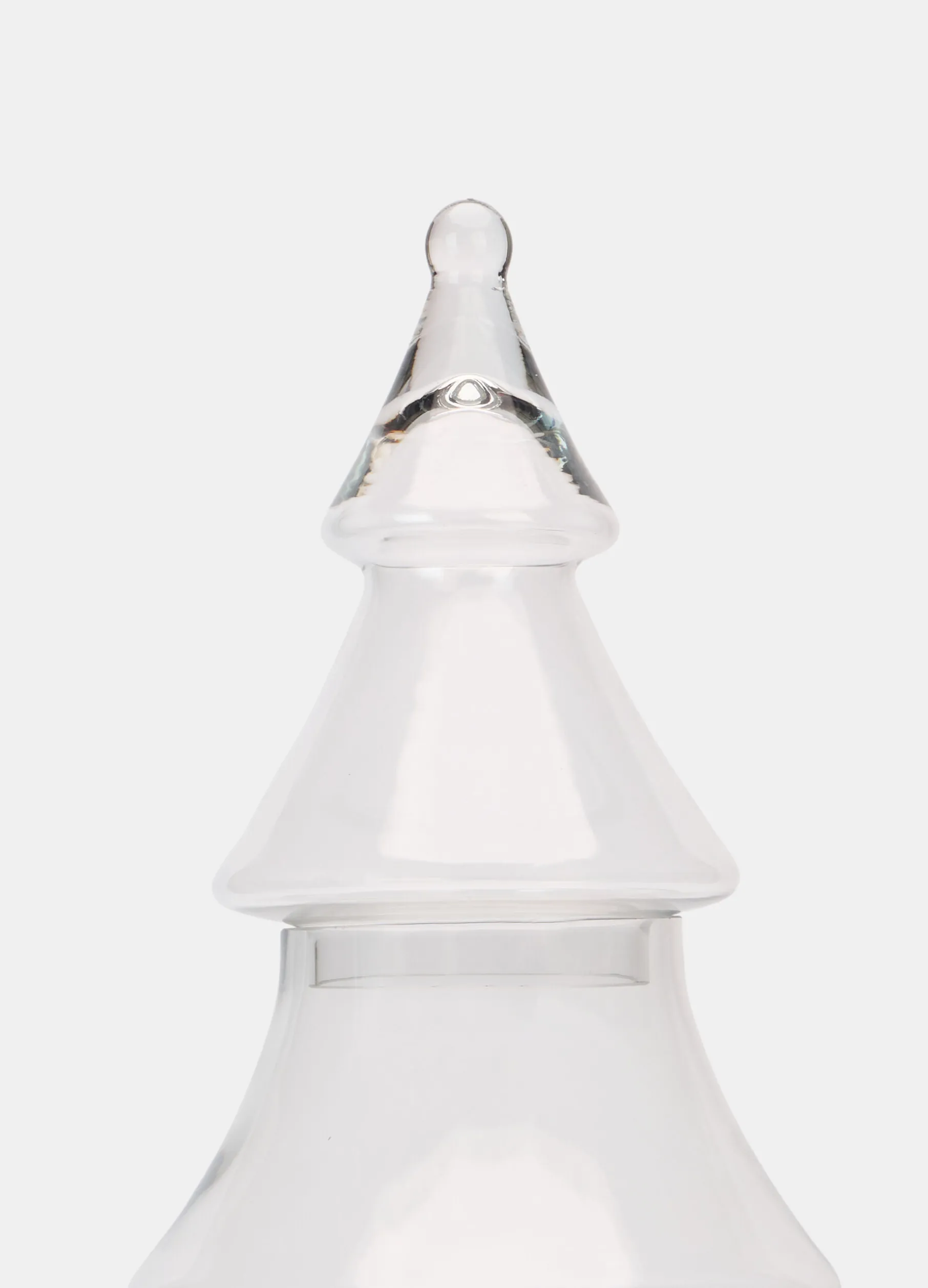 Contenitore grande albero di Natale in vetro