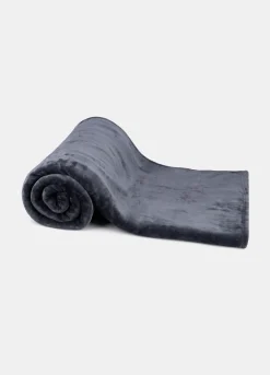 Coperta peluche a due piazze con bordo