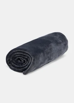 Coperta peluche letto singolo con bordo